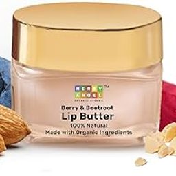 Herby Angel Baby Lip Balm - Nourishing Berry & Beetroot Lip Butter for Kids with SPF+| Enriched with Ghee, Almond Oil and Cocoa Butter - 10g-0