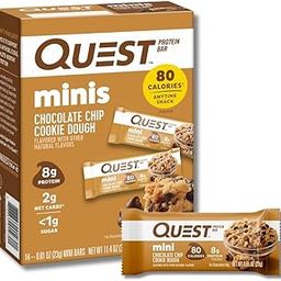 Quest Mini Chocolate Chip Cookie Dough Protein Bars, 8g Protein, 1g Sugar, 2g Net Carbs, 14 Bars 322g-image-33
