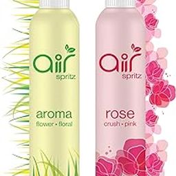 Air Spritz Air Freshener Room Spray Combo of 2 (60ml each) | Rose and Exotic Aroma Fragrances | Room Freshener for Home, Hotel Rooms, Toilet & Office Use | Concentrated Long-Lasting Fragrance-image-29