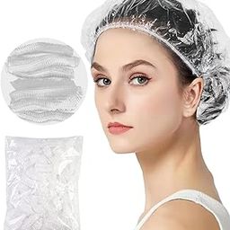 SNMMIFER Waterproof Disposable Shower Caps for Women (50 Pieces)-image-98