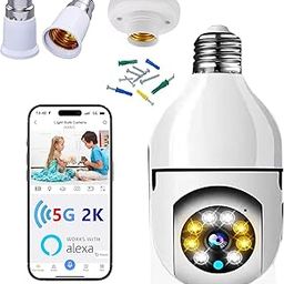 Tech-Uniuqe Light Bulb Security Camera 2.4G,Light Socket Security Camera 360° Monitoring,Light Bulb Camera WiFi Outdoor Lndoor for Home Security,with Full Installation Kit Inculde-29