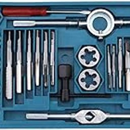 UPTODATETOOLS 40Pcs Metric Tap and Die Set with Accompanying Tool M3-M12 and 1/8 NPT-27 for Automotive Workshop-3