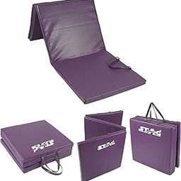 STAG Multi-Purpose Foldable Fitness MAT 180 CM X 60 CM X 40 MM | Use as Tumbling mat, Gymnastics mat, Crash pad | Thick Foam | for Both Men and Women-image-89