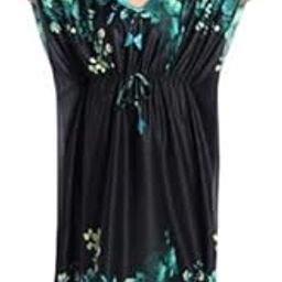 Kaftan Night Gown Nightdress Women's All Over Flower Printed Nightgown Maxi Length for Ultimate Comfort-image-25