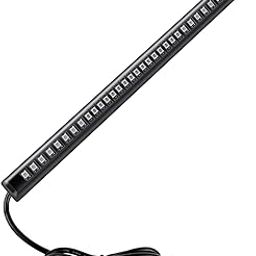 Pivalo 8” DRL Flexible Licence Plate Strip Light with 12V DC Power 48 SMD LEDs Running Tube Break and Signal Indicator Strips Universal for Bike Scooty Car (Red & Yellow, Set of 1)-13