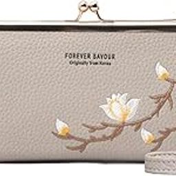 Embroidered Crossbody Wristlet Purse | Adjustable Shoulder Sling Bag | Hand Wallet For Women Girls-27