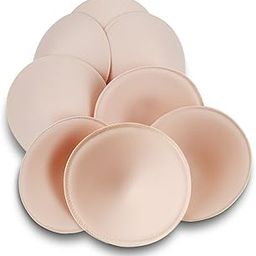 Bra Inserts 4 Pairs,Vekey Bra Pads Bra Extenders Sewed Stitched Removable for Sports Bra Yoga Bra Swimming Suits Bikini Beige (B/C Cup Beige Round)-picture-54