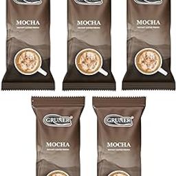 Gruner Mocha Instant Coffee Sachets | Instant Coffee Premix | Ready in Seconds | Intense Bold And Strong Flavour (Pack Of 5 x 16g)-image-18