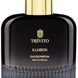 TRÉVITO Illusion, Long Lasting Perfume for Men I Luxury EDP 100ml I Perfect for Evening Party & Date Night I Aromatic Fougere Bold Fragrance I Bergamot, Pink Pepper, Lavender, Patchouli, Amber & Musk-image-86