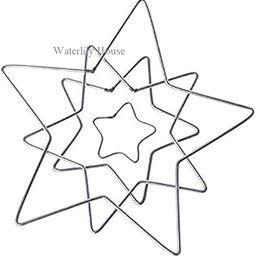 Waterlily House - 6 Piece - 6 inch Star Shape Steel Ring Metal Craft Hoops Metal, Macrame Projects DIY, Hoops Metal Macrame Rings for Dream Catchers(Pack of 6)-picture-14
