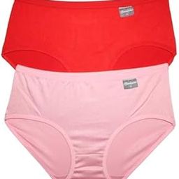 Advance Selection Women's Full Coverage Mid Rise Modal Hipster Panty with Concealed Waistband – Cloud Soft Pack of 2 (Multicolor)-picture-43