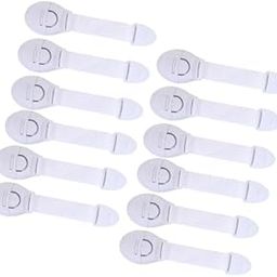 BabySafeHouse Safety Lock for Cabinet, Drawer, Fridge, Cupboard for Child & Infant Safety, Furniture Latch with 3M Adhesive (Pack of 12) (White)-image-86