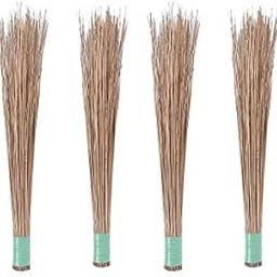 Uva World Natural Coconut Broom Sticks for Floor Cleaning (Brown, Large) -Pack of 4-image-88