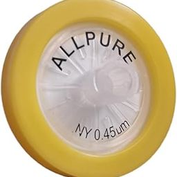 AANIJ® All pure Syringe Filter Hydrophobic Nylon Membrane Disc, 0.45 μm Porosity 25mm Diameter, PP Housing, Non-Sterile Pack of 50-13
