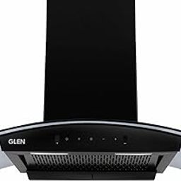 Glen Auto Clean Curved Glass Filter less Kitchen Chimney, with Motion Sensor 60cm, 1200 m3/h, Black, 1 Year on product and 7 Year on motor BY GLEN (6058 BL Auto Clean)-picture-2