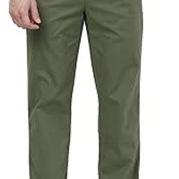 Men Regular Fit Solid Piece Dyed Pattern Cotton Blend Flat Front Casual Trouser-image-21