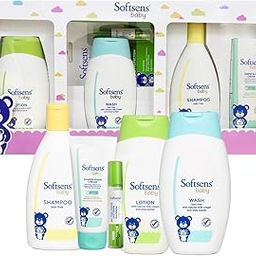 Softsens Baby Starter Kit | Combo Pack of 5 Baby Skincare Essentials | Baby Gift Sets for Newborns| Safe for Babies 0m+ | Ideal Gift for Baby Showers & New Parents|5 in 1 Set-25