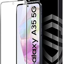Military-Grade Gorilla Tempered Glass Compatible with Samsung Galaxy A35 and Samsung Galaxy A55 (6.6 Inch) With Installation Kit | Edge to Edge Coverage | Black-image-23