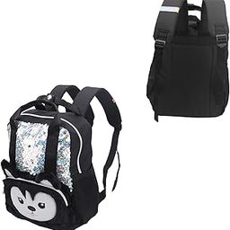School Backpack, Comfortable Breathable Fashionable Design Travel Backpack Large Capacity with Adjustable Shoulder Straps for Travelling for School for Camping(Black)-image-42