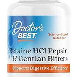 Doctor's Best Betaine Hcl Pepsin & Gentian Bitters (Support Digestive Health) - 120 Caps, 100 grams-17