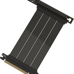 LINKUP - AVA5 PCIE 5.0 Riser Cable | RTX5090 RX9070 GPU Ready | x16 128GB/s Speed | Compatible with PCIe 4.0 & WRX80/WRX90E | Right Angle, Black 15cm-picture-26