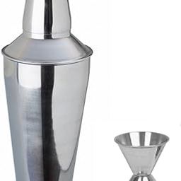 Dynore Stainless Steel 2 Piece Bar Set Medium - Regular Cocktail Shaker 500ML and peg Measure 30/60 ML-7