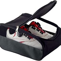 Golf Bag, Golf Shoe Bags for Men, Portable Golf Accessories for Men Golf Shoe Bag Lightweight Golf Shoes Bag(12.8 * 9 * 5.5in Black)-image-35