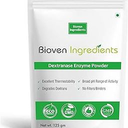 Bioven Ingredients Dextranase Enzyme Powder Non-GMO, Dietary Supplements/Food and Beverages, Broad pH Range of Activity, Excellent Thermostability, Hydrolyse Dextrans, No Filters/Binder-image-12