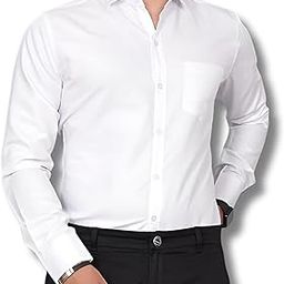 Cotton Blend Mens Slim fit Plain Classic Regular Stylish Shirt Shirt-image-99