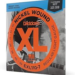 D'Addario EXL110-7 7-String Nickel Wound Electric Guitar Strings, Regular Light, 10-59-picture-15