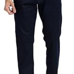 Men's Slim Fit Cotton Blend Solid Pattern Flat Front Jeans-image-57