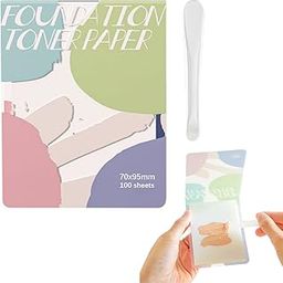 MAYCREATE® 100 Sheets Makeup Palette Paper Disposable Blending Papers for Color Mixing Lipstick, Foundation, Liquid Blush, Makeup Tools Beauty Accessories for Makeup Artists-18