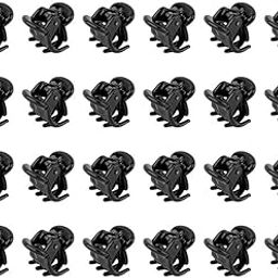 12 Pack Mini Jaw Clips Plastic Hair Claw Clips for Girls and Women Black Small-image-15