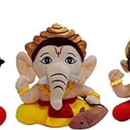 Panda's Box Mantra Chanting Baby Krishna, Hanuman & Ganesha (Pack of 3-Small) | Musical Soft Plush Toys | Best Gifts for Infants, Toddlers & Babies-15