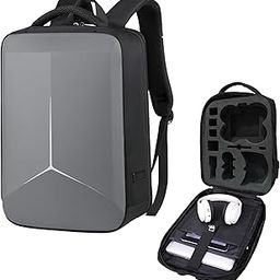 GetZget® Carrying case bag Compatible with Dji Avata 2 & Accessories Storage Backpack equipped with Number Lock, EVA Foam, Double safety Belt & Charging Point (For Avata 2, Grey)-23