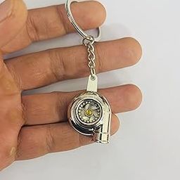 AUTO MT Silver Turbo Car Styling Metal Keychain Car Keychain Turbo Key Ring Metal Keychain Pendant Ring-1PC-image-75
