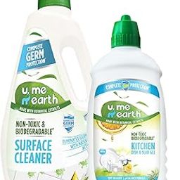 U Me N Earth Combo Pack of 2| Kitchen Dishwash Gel(500 ML) & Liquid Disinfectant Floor Surface Cleaner(975 ML) Biodegradable| Anti-Bacterial Natural Cleaner| Germ Protection| Skin Friendly| Citronella-image-28