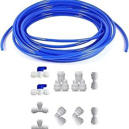 VINIXA RO 1/4" Quick Connect Water Purifiers Tube Fittings for Reverse Osmosis System - Pack of 10 Ball Valve+Y+L+I+T Type+5 Meters Tubing Hose Pipe-picture-15