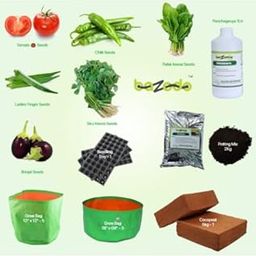 Terrace Garden Kit - Smart Kitchen Gardening Set Combo - All in one Combo for Terrace Garden Starters-image-57