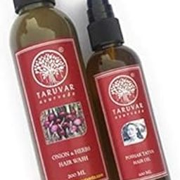 Ayurveda Herbal Hair Care Kit for Hair Fall With Thin, Damaged Hair and Split Ends. (2 Products) (Hair Wash + Hair Oil)-image-67