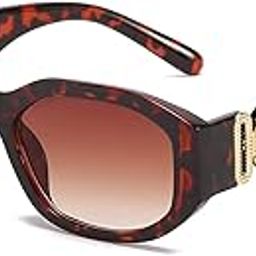 UV Protected Trendy Irregular Vintage Rectangular Sunglasses for Men & Women-16