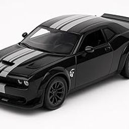 SQUIDSY 1:36 Scale Dodge Challenger Toy Car – Die-Cast Alloy Pull-Back Model Car for Kids, Boys & Collectors | Off-Road Racing Vehicle (Black)-image-84