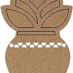 Curious Button MDF Kalash Cutouts for Diwali Decoration | 3.5x2 Inch Wooden Kalash Craft Cutouts | Pack of 10 | MDF Kalash Shapes for Art & Craft, DIY, Pooja, Home Festive Decor-image-16