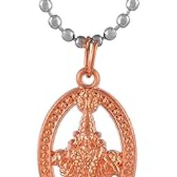 Handmade Copper Antique Finish Ayyappa Swamy Locket for Men and Women | Religious Pendant with Chain-image-84