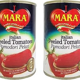 MARA Italian Whole Peeled Tomatoes No Added Sugar Canned Product Featuring Whole, Peeled Tomatoes Sourced From Fresh, Ripe Italian Tomatoes 100% Italian, 400g Pack of 2 (Italy)-image-91