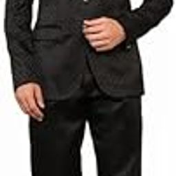 Two-Piece Suit Set for Men-Classic Coat and Pant Combination-Ideal for Business, Weddings&Formal Events - Versatile Styles&Comfortable Fabric for Effortless Elegance_ Black Color-image-97