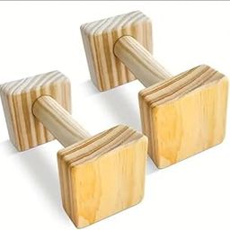 Wooden Push Up Bars Calisthenics Equipment for Floor and Outside Parallel Bars Yoga Parallettes Bars for Home Exercise for Men Women pushup handles-19