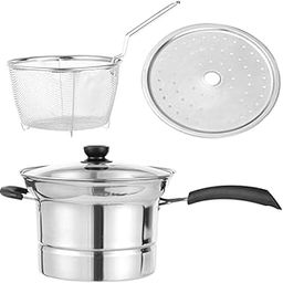 ATORSE™ Deep Frying Pot Multipurpose with Strainer Basket for Camping Party Picnic|Home & Garden|Kitchen Dining & Bar|Small Kitchen Appliances|Fryers-image-10