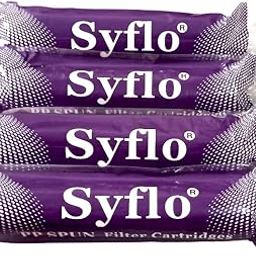 SYFLO Spun Filter Cartridge I 5 Micron 10" PP Spun Filter Candle Compatible for All Type RO Water Purifiers 10 inch Pre Filter Housing (4)-image-61
