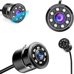 Fabtec 8 Led Car Rear View Reverse Parking Backup Camera for All Cars, 170° Wide Angle, IP67 Resistance (Drill Type Bumper Camera) (AHD/CCD Vision)-38